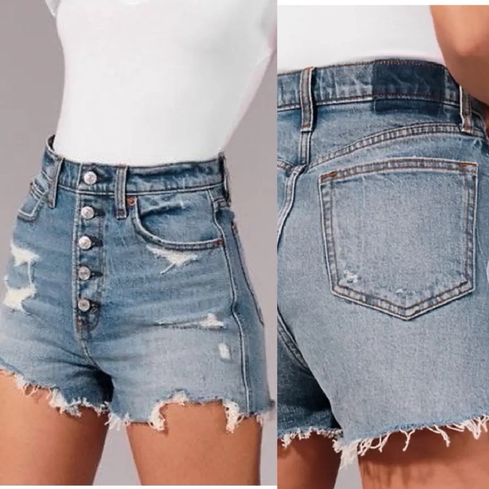 Abercrombie & Fitch size 28 ultra high rise mom shorts